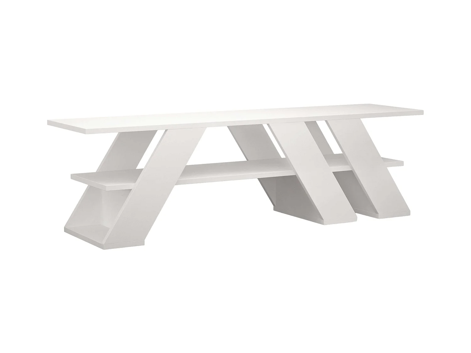 Mueble TV Balance 140 cm blanco para salón comedor
