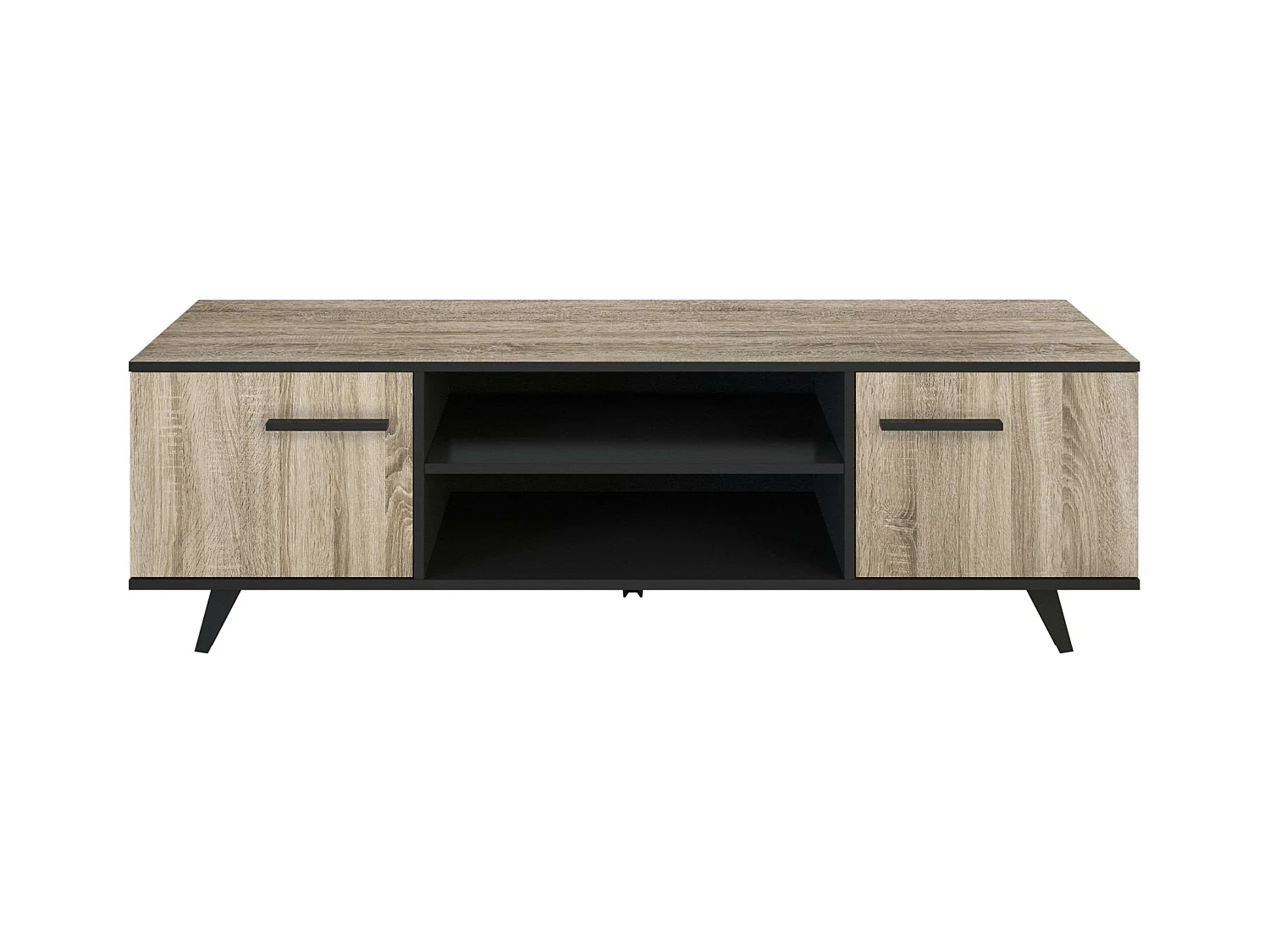 Mesa de TV Wayne Oak/Preto 46x151x39 cm