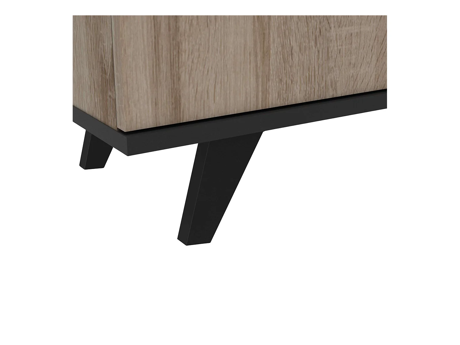 Mesa de TV Wayne Oak/Preto 46x151x39 cm