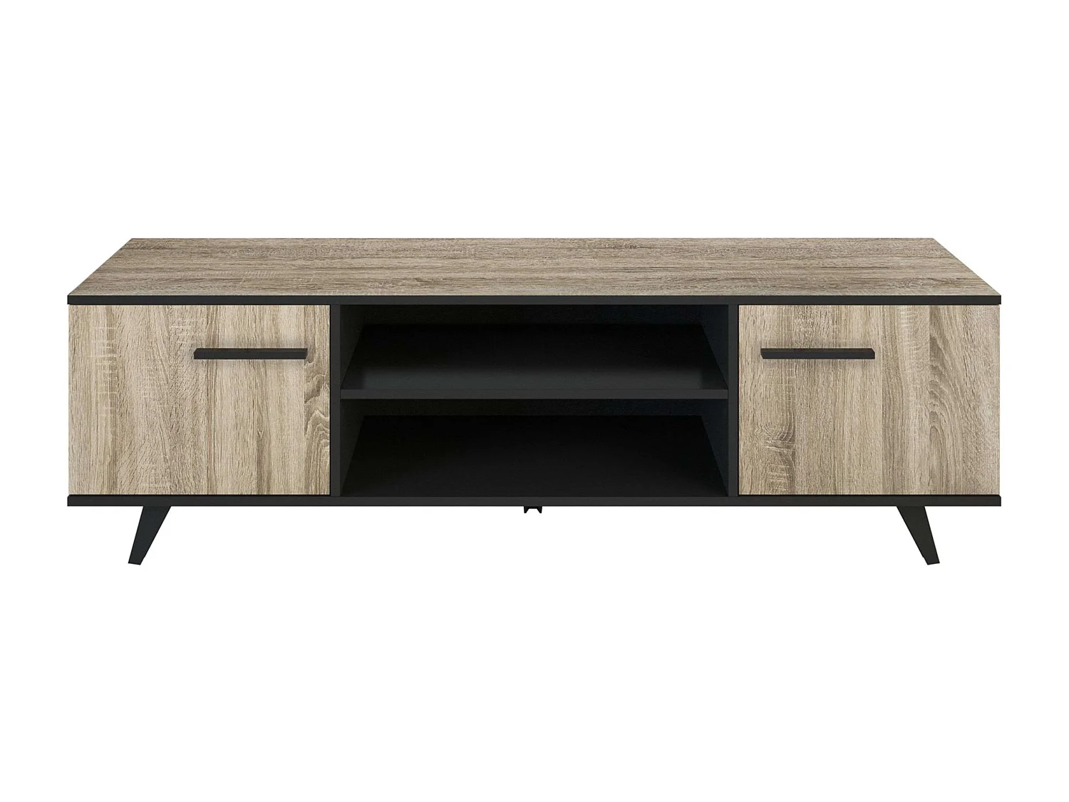 Mesa de TV Wayne Oak/Preto 46x151x39 cm