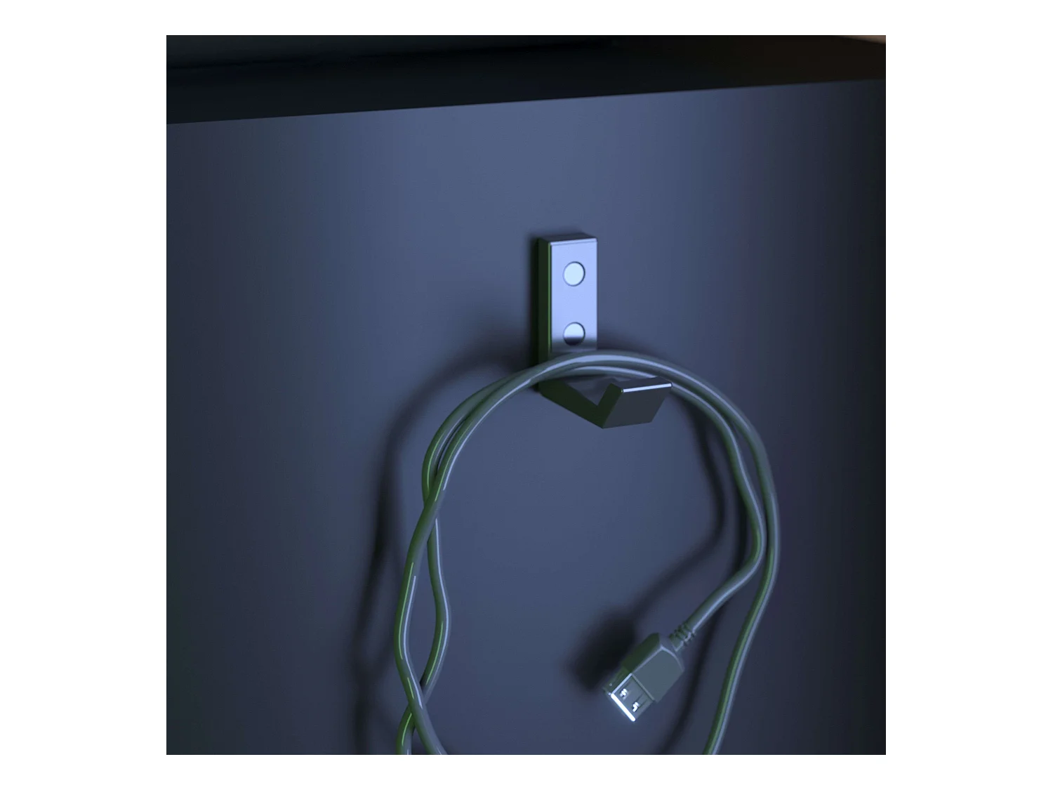 Meuble TV TexGen Noir/Gris 2 portes, 1 tiroir 113 x 67 x 40 cm