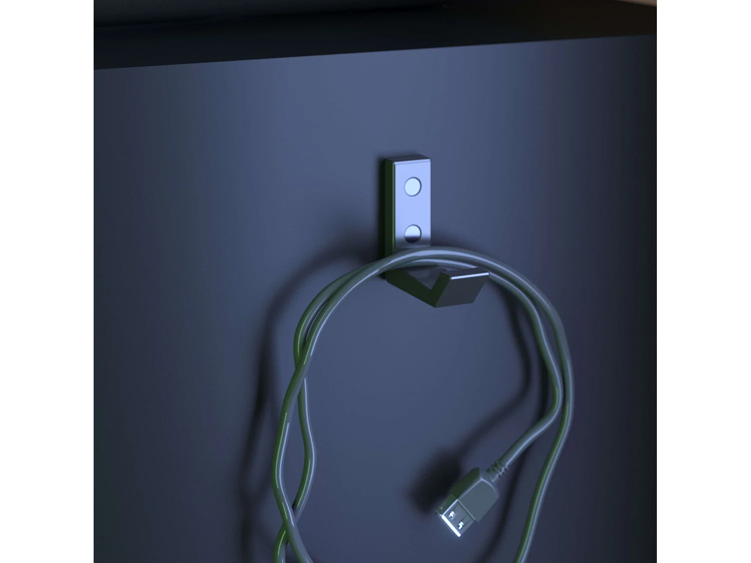 Mueble TV TexGen Negro/Gris 2 Puertas, 1 Cajón 113x67x40 cm