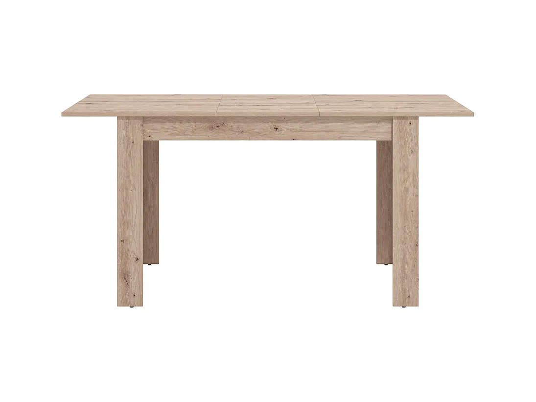 Mesa de comedor extensible de 75x80x140-180 cm con patas en forma de L color cambrian Uki