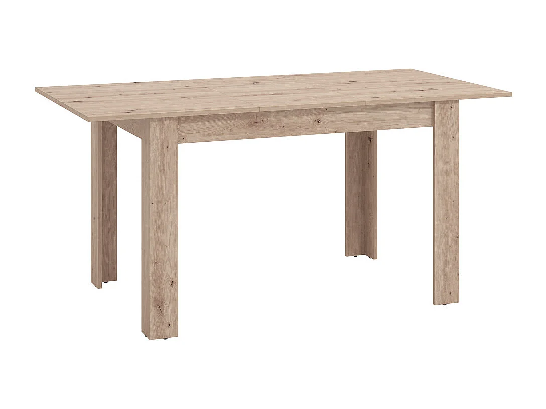 Mesa de comedor extensible de 75x80x140-180 cm con patas en forma de L color cambrian Uki