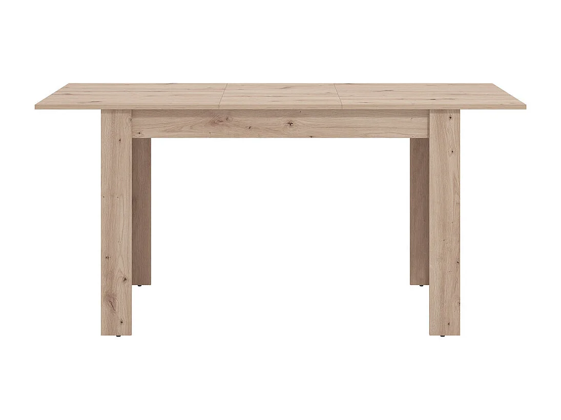 Mesa de comedor extensible de 75x80x140-180 cm con patas en forma de L color cambrian Uki