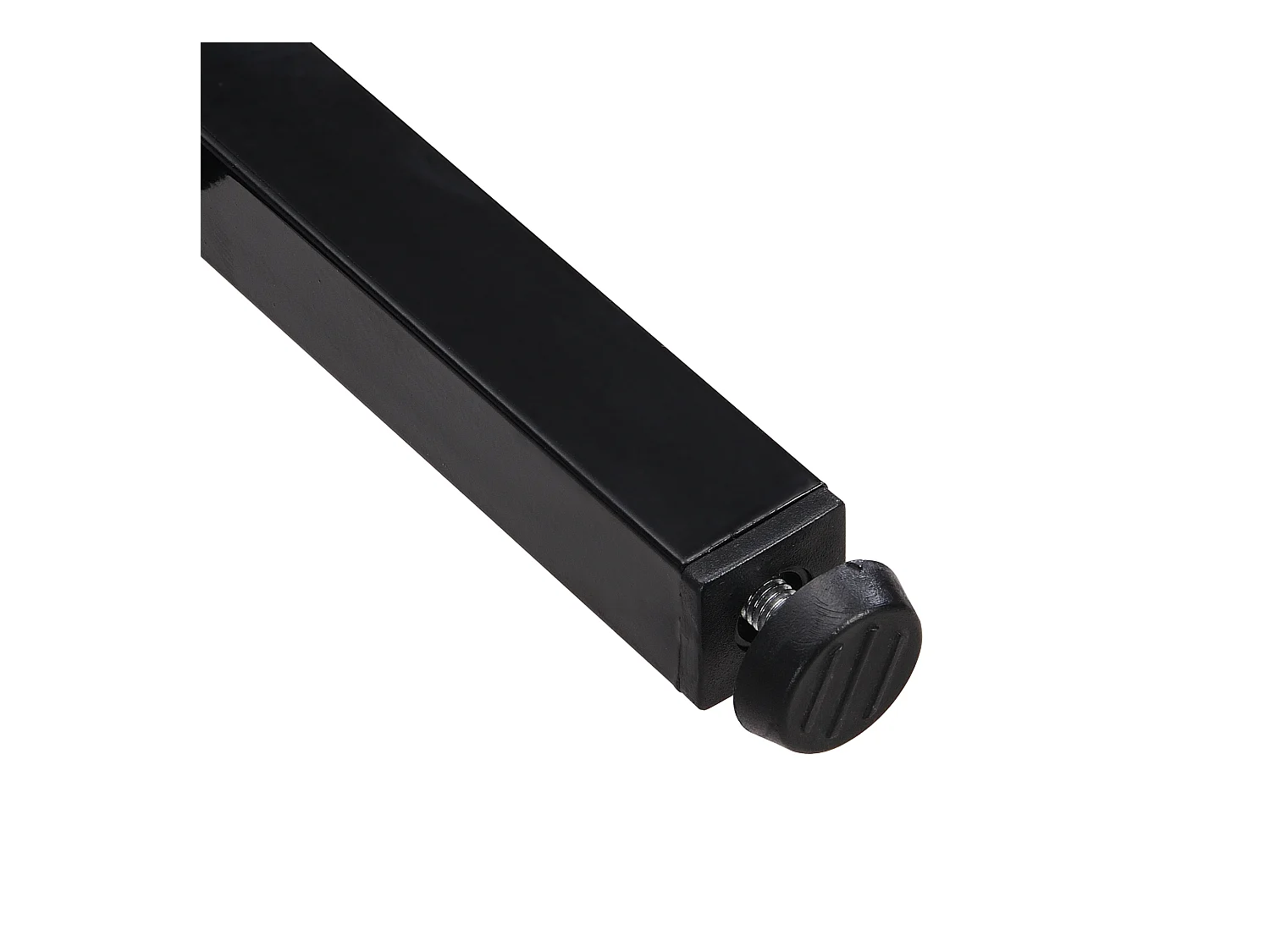 Ensemble table a manger (140x80x76 cm) + 6 chaises avec dossier en velours gris - pieds en métal noir