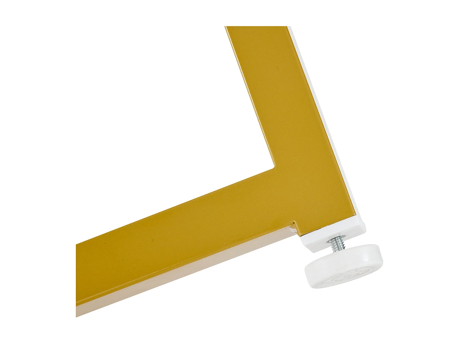 Eettafelset (80x80x75 cm) + 4 witte fluwelen stoelen - gouden metalen poten