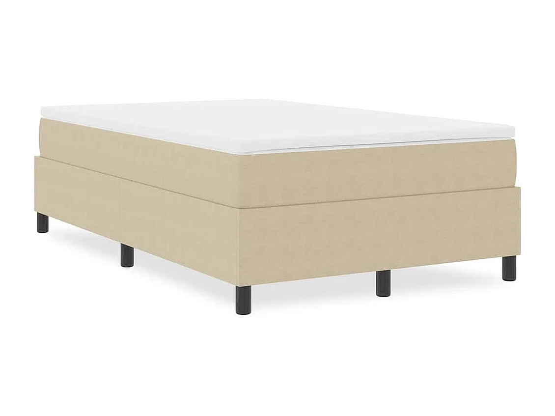 Lit double-Lit adulte-Lit à ressorts Vert gris 120 x 190 cm Tissu en velours côtelé