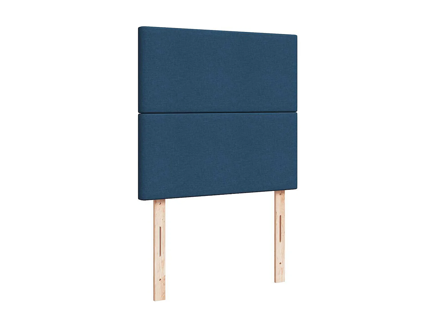 Einzelbett | Bettgestell | Boxspringbett mit Matratze Blau 80x200 cm Stoff SHL369504