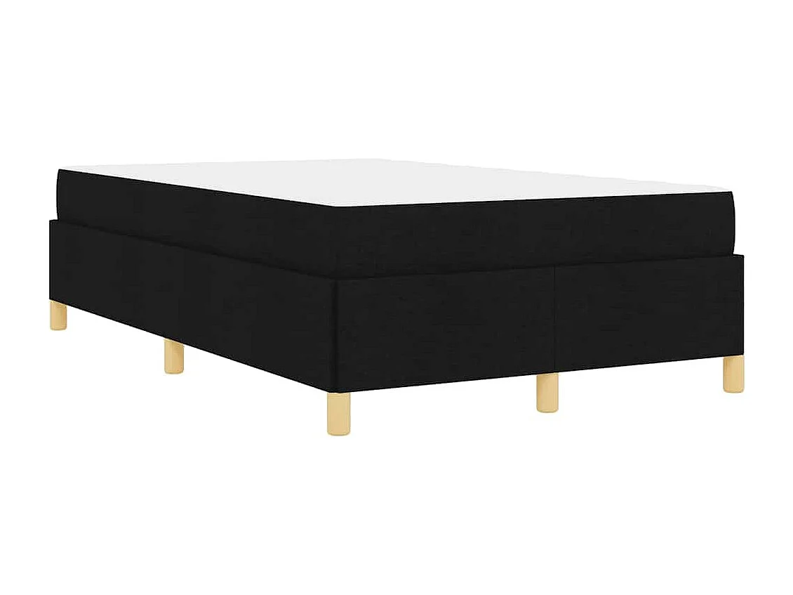 Doppelbett | Bettrahmen mit Matratze Schwarz 120x200 cm Stoff SHL770353