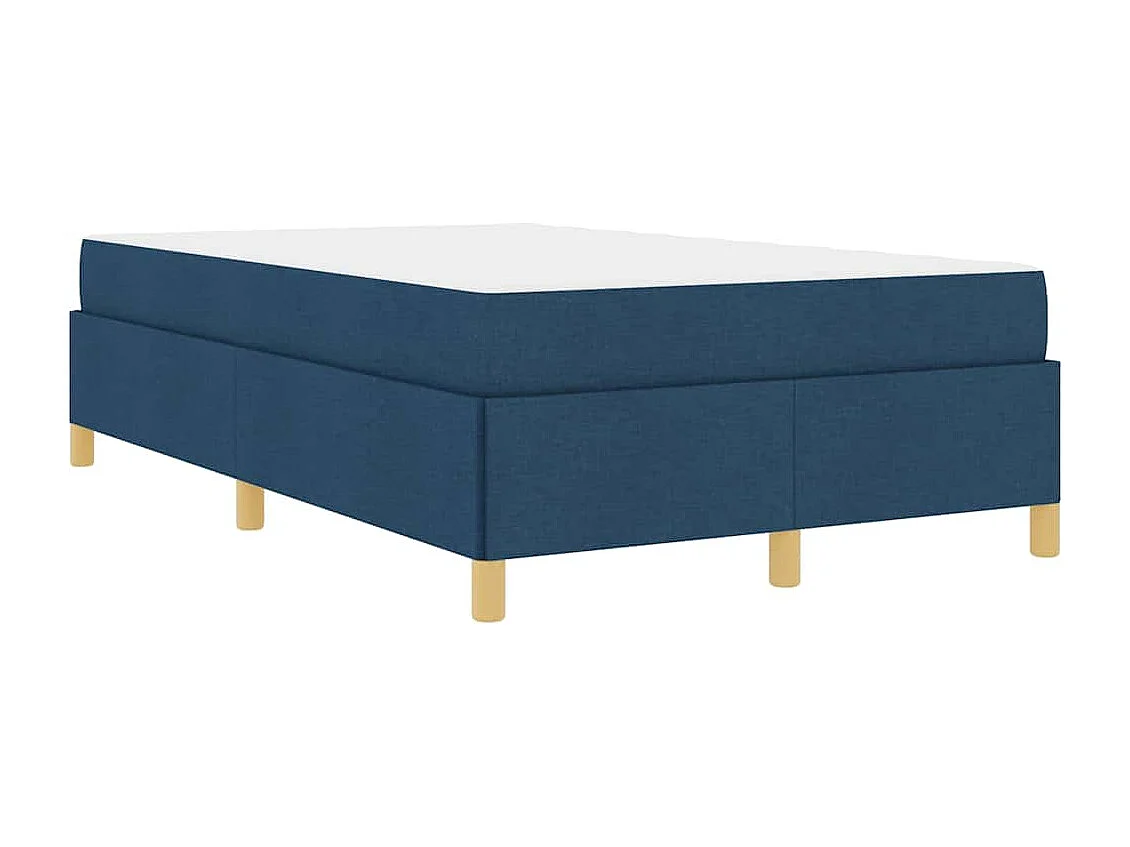 Doppelbett | Bettrahmen mit Matratze Blau 120x200 cm Stoff SHL395461