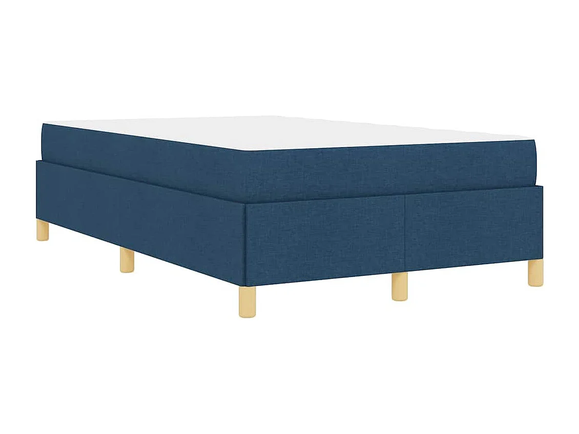 Doppelbett | Bettrahmen mit Matratze Blau 120x200 cm Stoff SHL395461