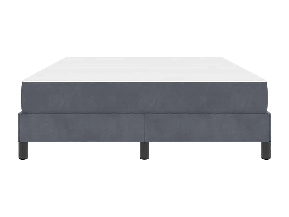 Doppelbett | Bettgestell | Boxspringbett mit Matratze Dunkelgrau 140x190 cm Stoff SHL4230
