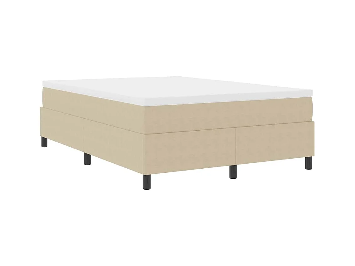 Lit double-Lit adulte-Lit à ressorts Vert gris 140 x 200 cm Tissu en velours côtelé