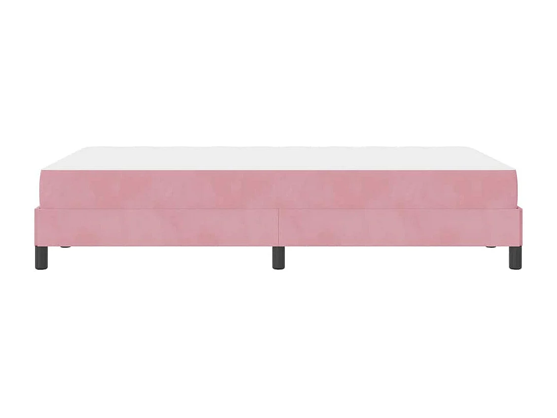 Cama matrimonial | Cama para adultos | Cama tipo Box Spring con colchón Rosa 120x200 cm tela SHL41430