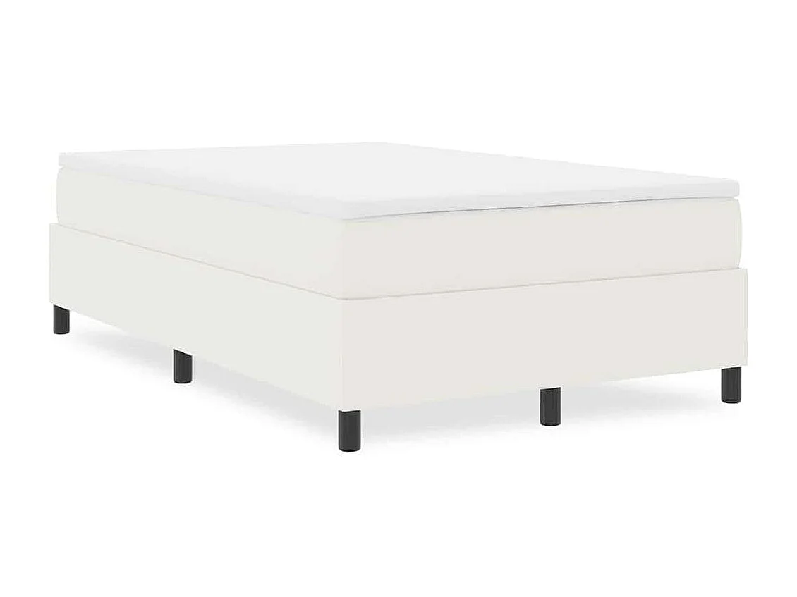 Lit double-Lit adulte-Lit à ressorts Crème 120 x 200 cm Tissu en velours côtelé