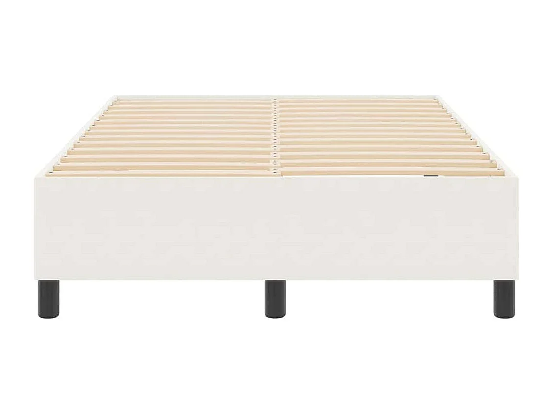 Lit double-Lit adulte-Lit à ressorts Crème 120 x 200 cm Tissu en velours côtelé