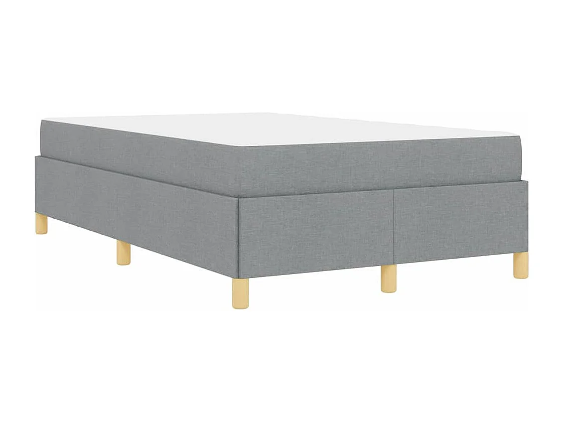 Doppelbett | Bettrahmen mit Matratze Hellgrau 120x200 cm Stoff SHL289059