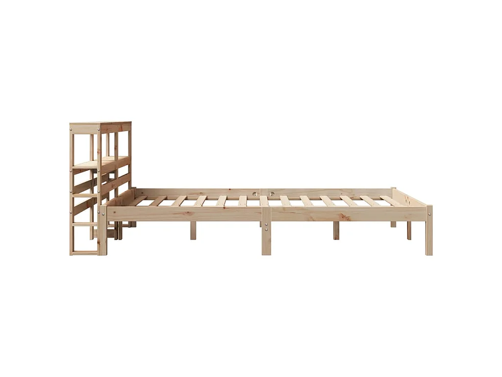 Cadre de lit sans matelas 140x200 cm bois massif de pin
