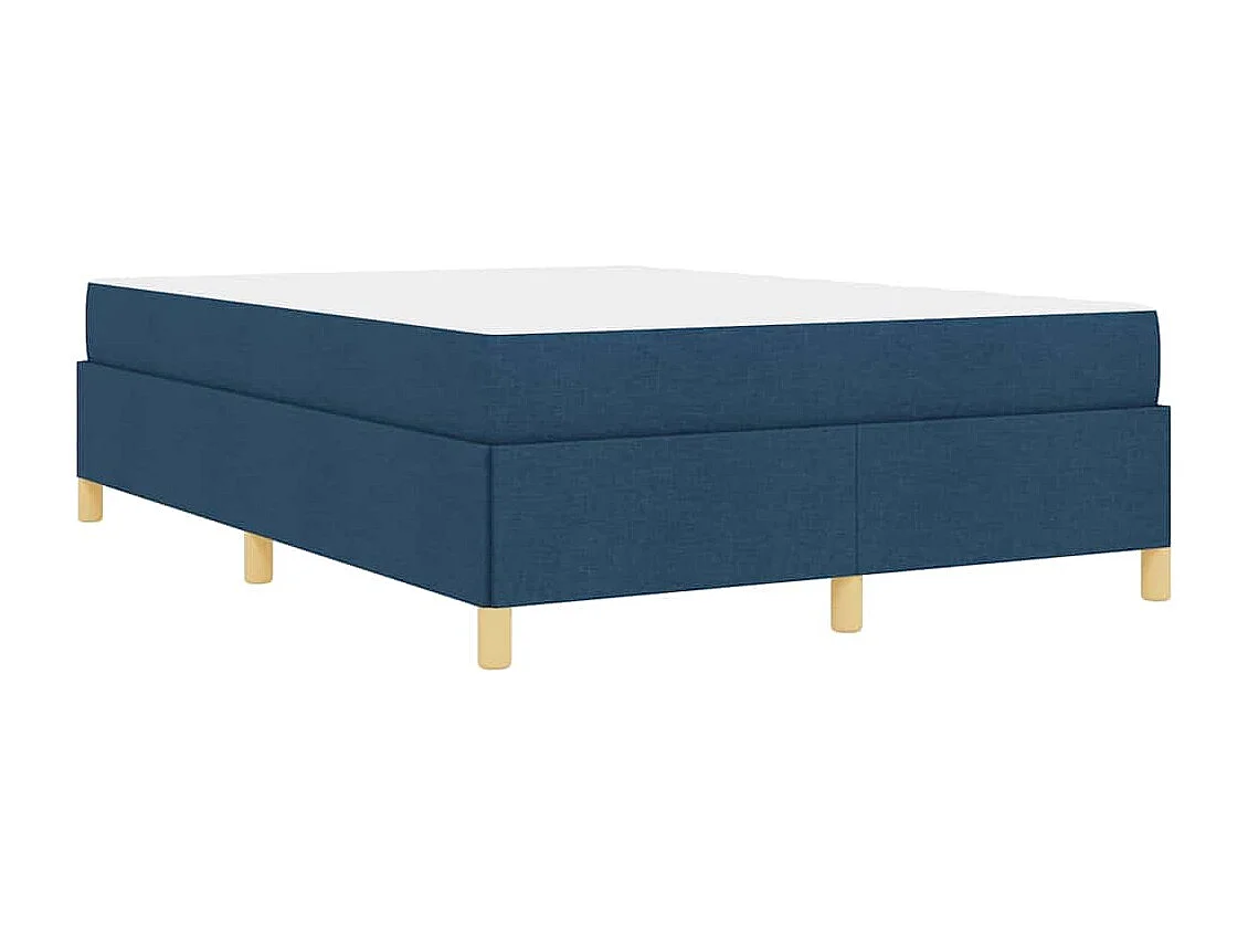 Doppelbett | Bettrahmen mit Matratze Blau 160x200 cm Stoff SHL717442