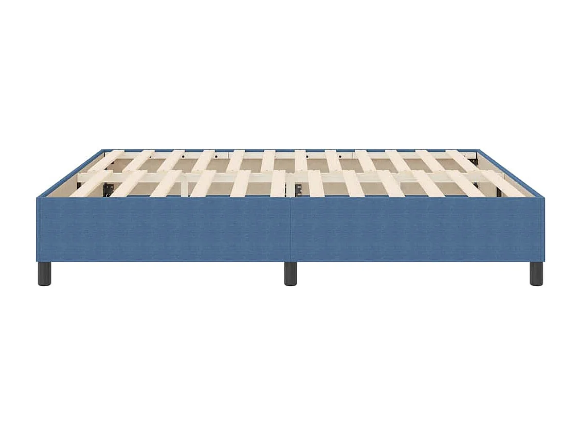 Lit double-Lit adulte-Lit à ressorts Bleu 180 x 200 cm Tissu en velours côtelé