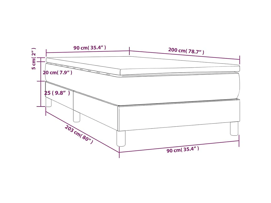 Lit simlpe adulte-Sommier à lattes de lit avec matelas Noir 90x200 cm Tissu
