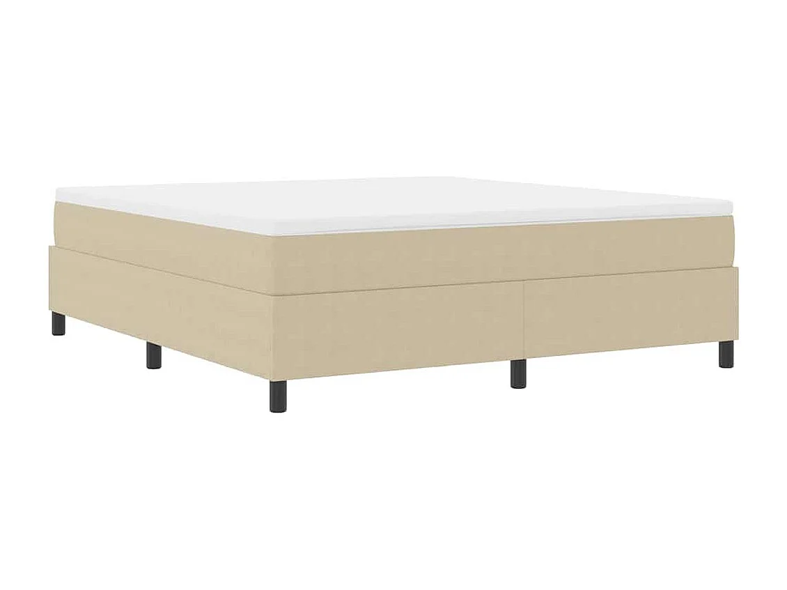 Lit double-Lit adulte-Lit à ressorts Vert gris 180 x 200 cm Tissu en velours côtelé