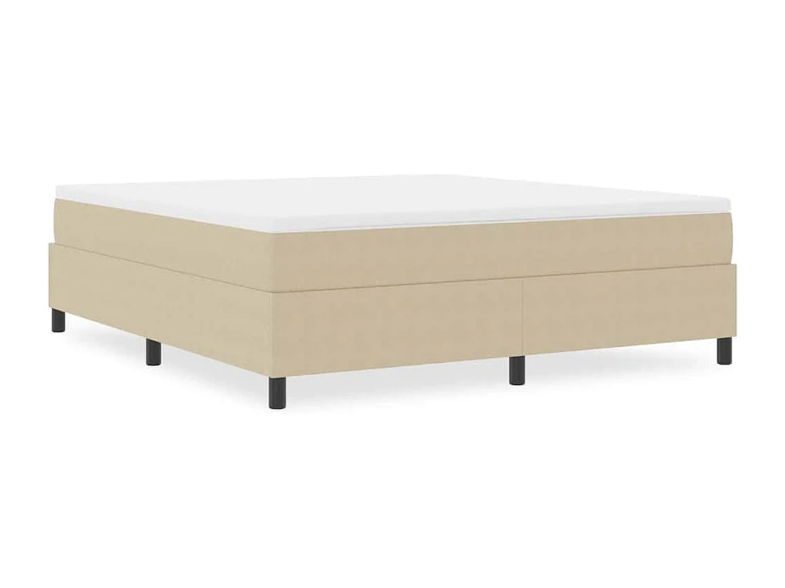 Lit double-Lit adulte-Lit à ressorts Vert gris 180 x 200 cm Tissu en velours côtelé