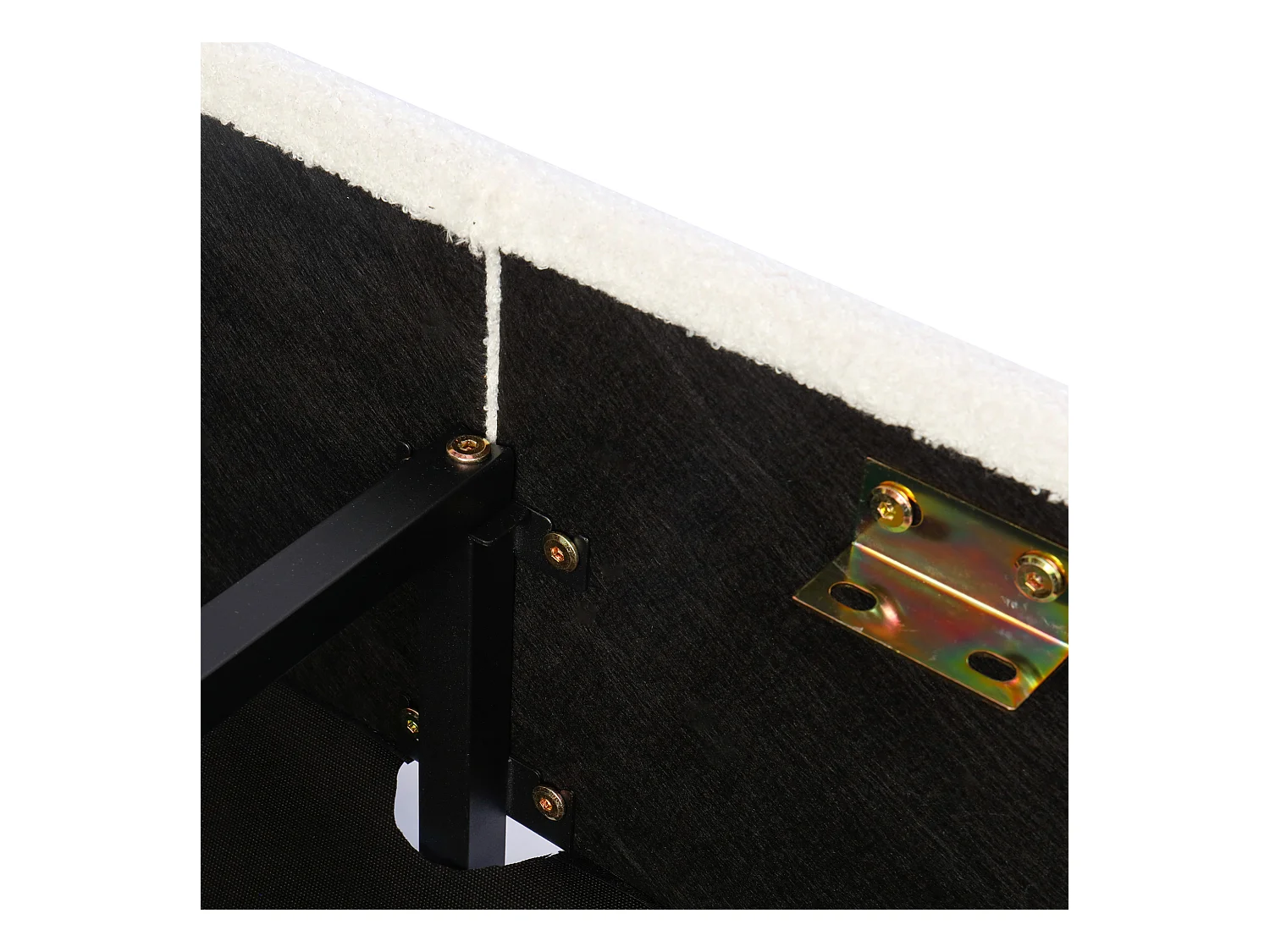 Lit enfant 90x200 cm avec espace de rangement-  bois  - beige (sans matelas)