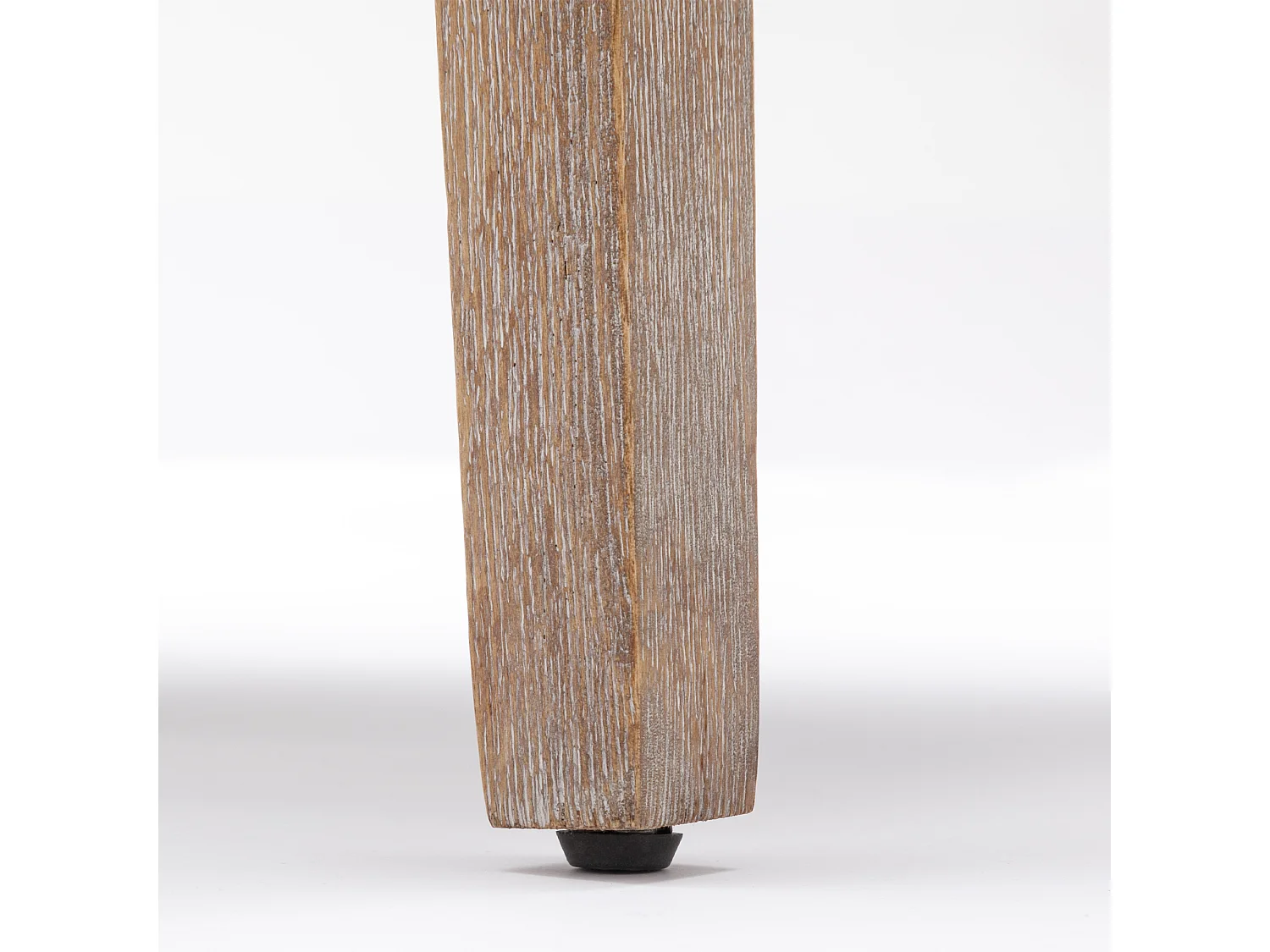 Set van 6 fluwelen eetkamerstoelen met rugleuning - houten poten - grijs