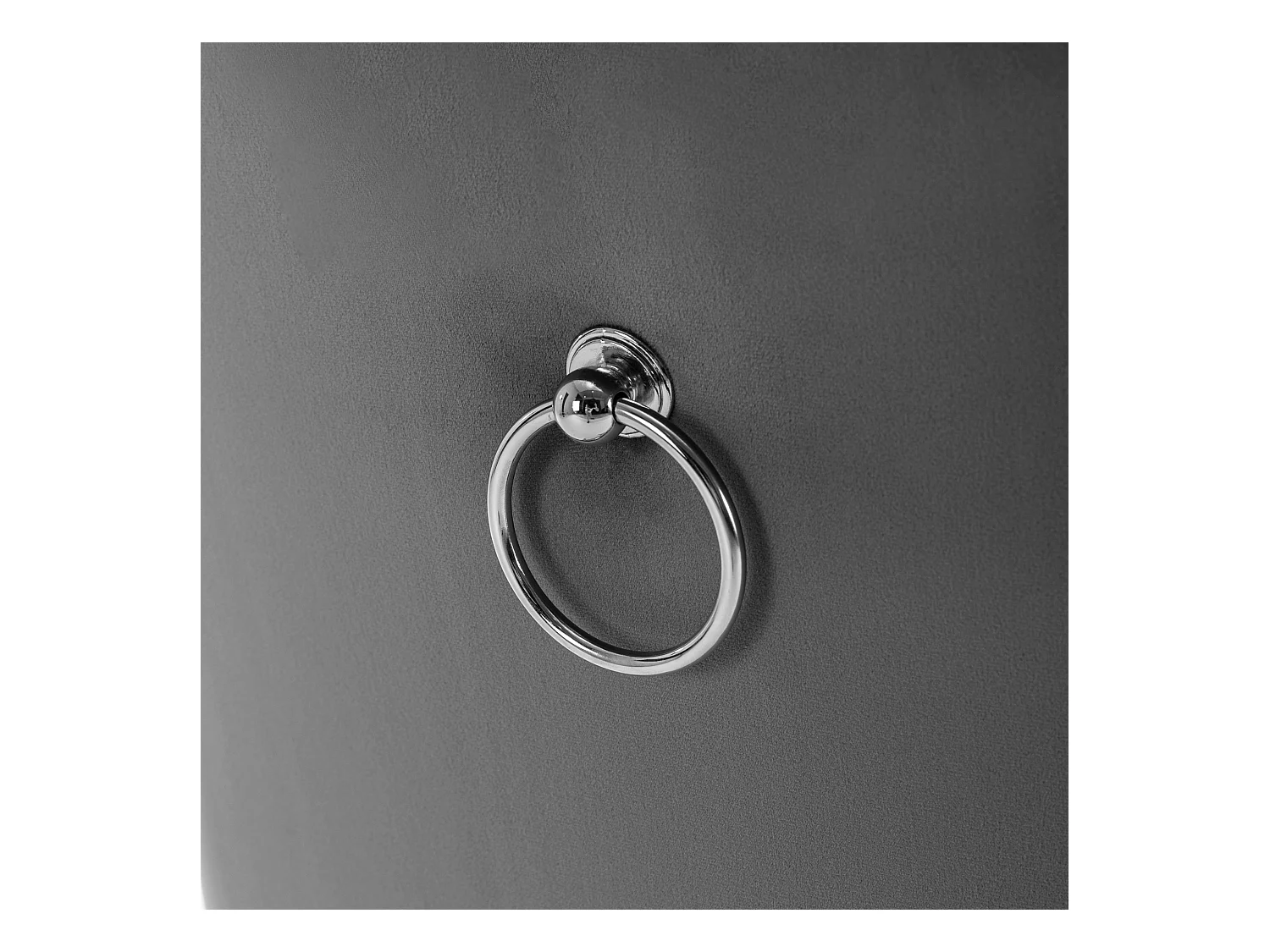 Lot de 2 chaises à manger en velours - pieds en bois - gris