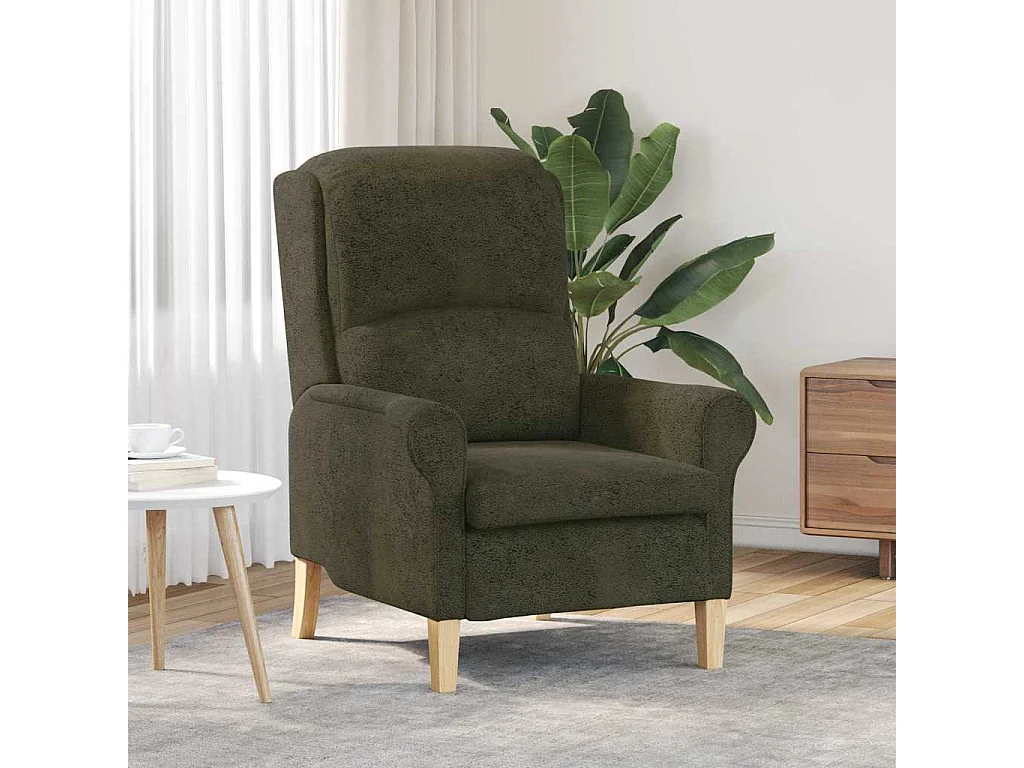 fauteuil Vert armée 76 x 94 x 102 cm Cuir synthétique