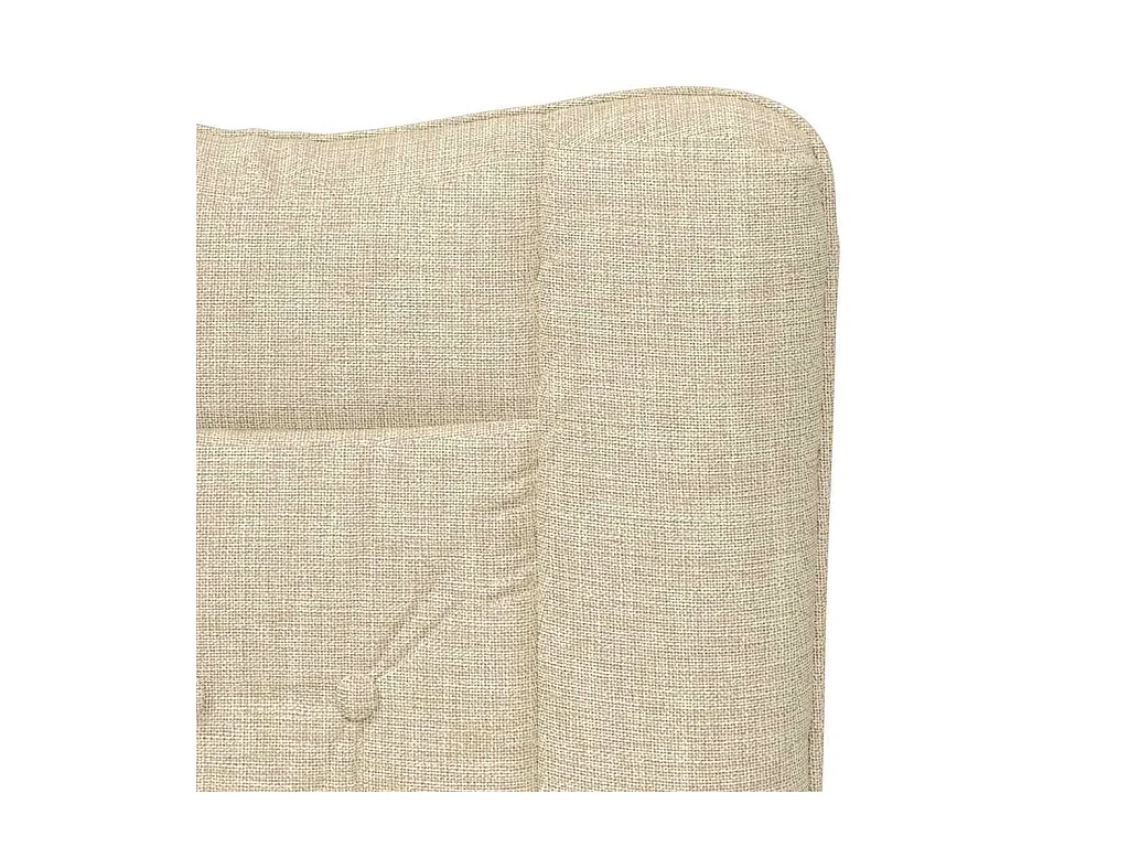 Fauteuil relaxant Crème 63 x 67 x 94 cm tissu