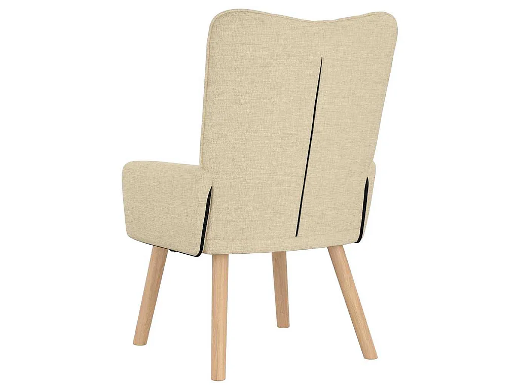 fauteuil Crème 63 x 67 x 94 cm Tissu et contreplaqué