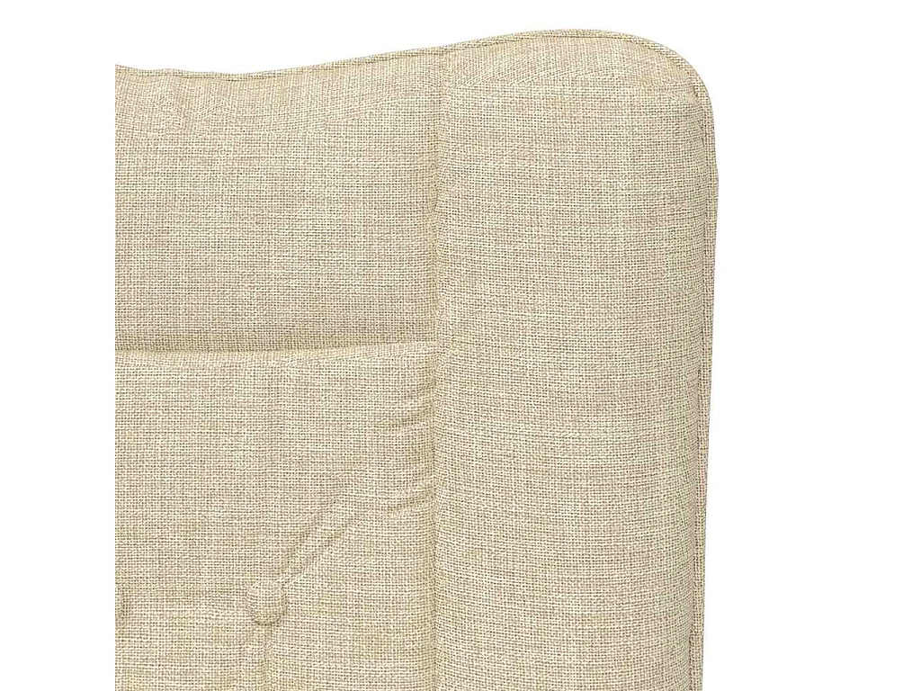 fauteuil Crème 63 x 67 x 94 cm Tissu et contreplaqué