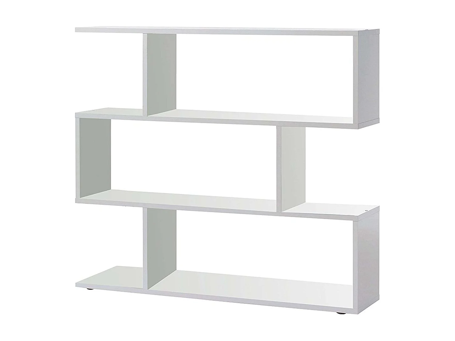 Pacote de 2 prateleiras Athena em branco brilhante