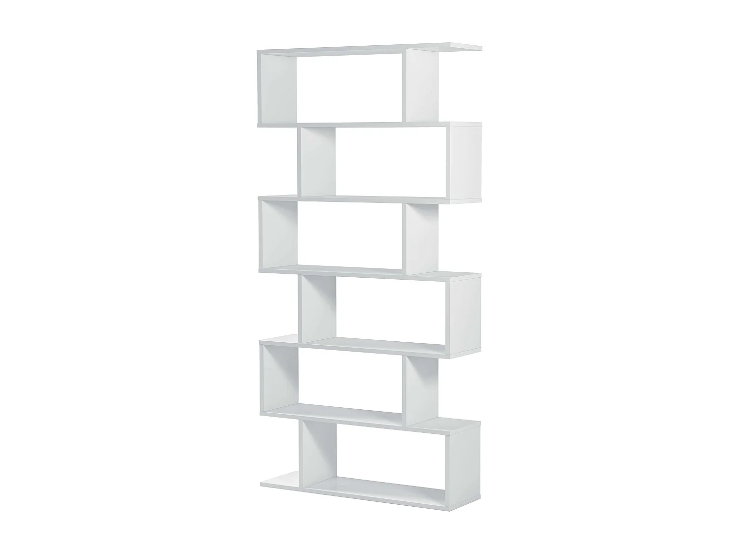 Pacote de 2 prateleiras Athena em branco brilhante