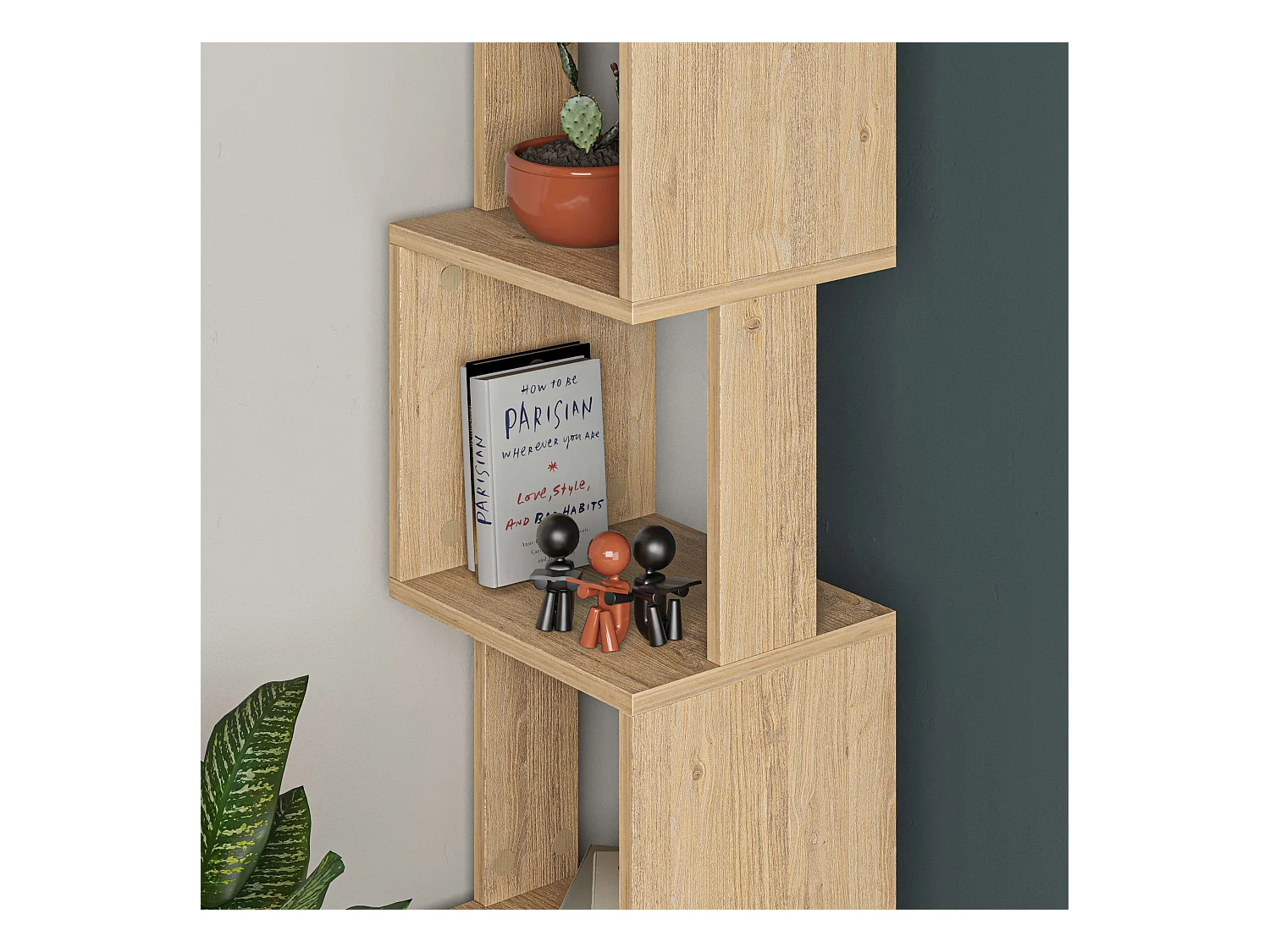 Estantería Guan 5 Huecos Safir 35x161x30 cm