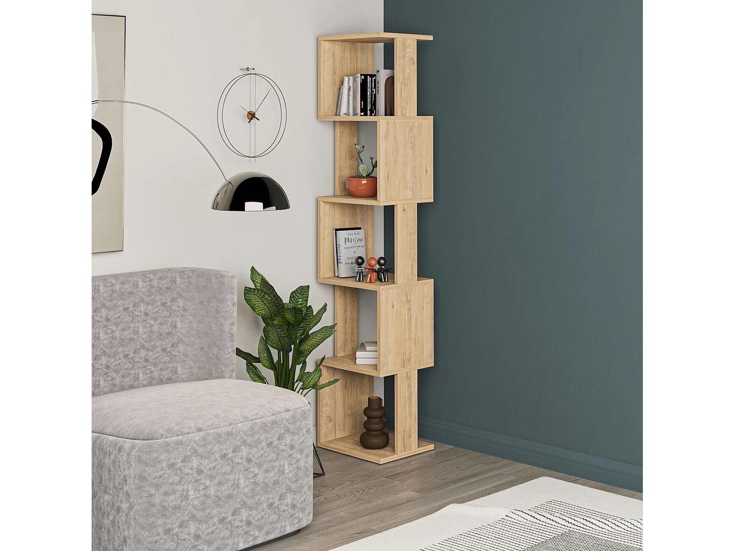 Guan Safir 5 prateleiras 35x161x30 cm