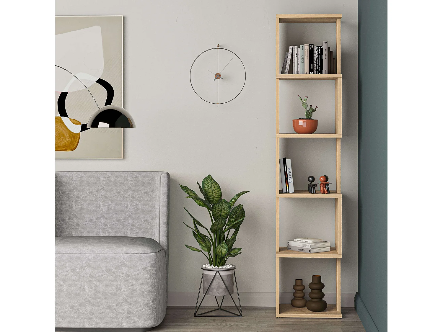 Guan Safir 5 prateleiras 35x161x30 cm