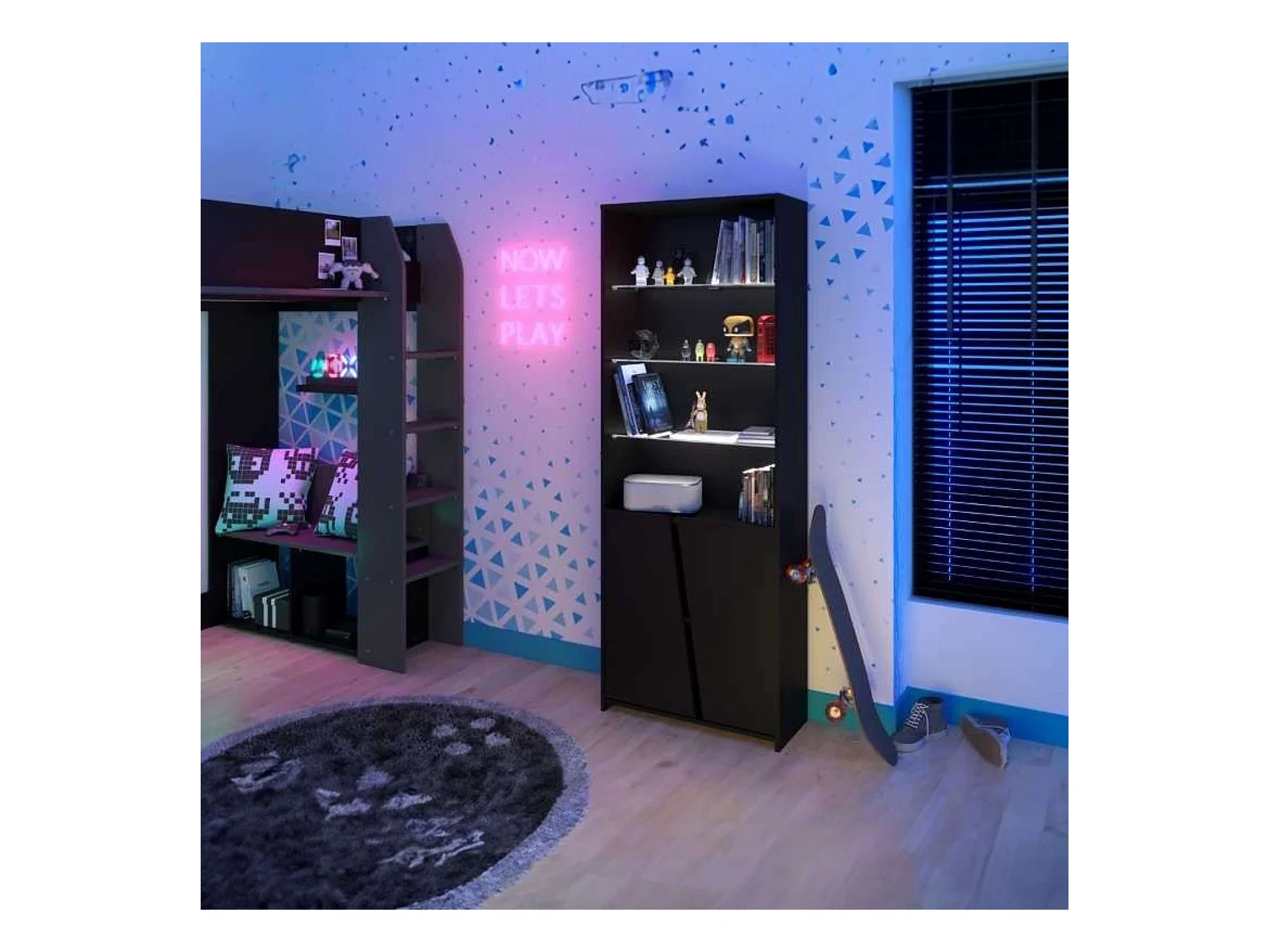 Estantería Gamer Diamond 67x180x28 cm