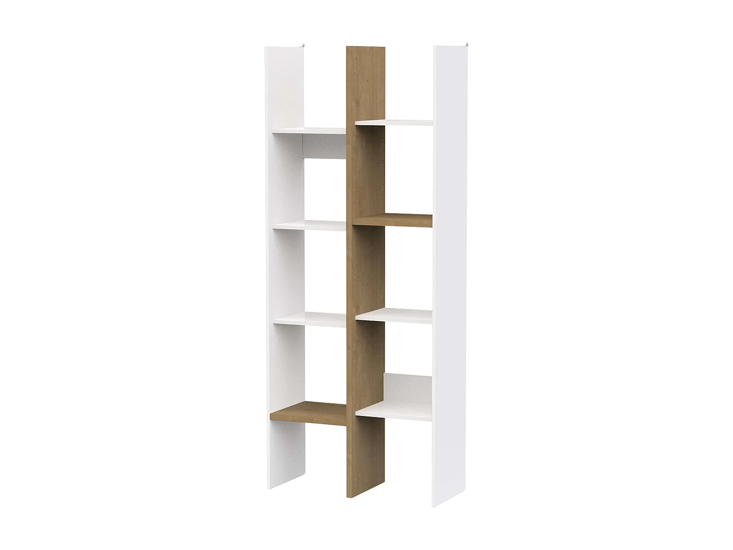 Estantería Alta Librería Acces Roble Hamilton/Blanco 76x183x33 cm