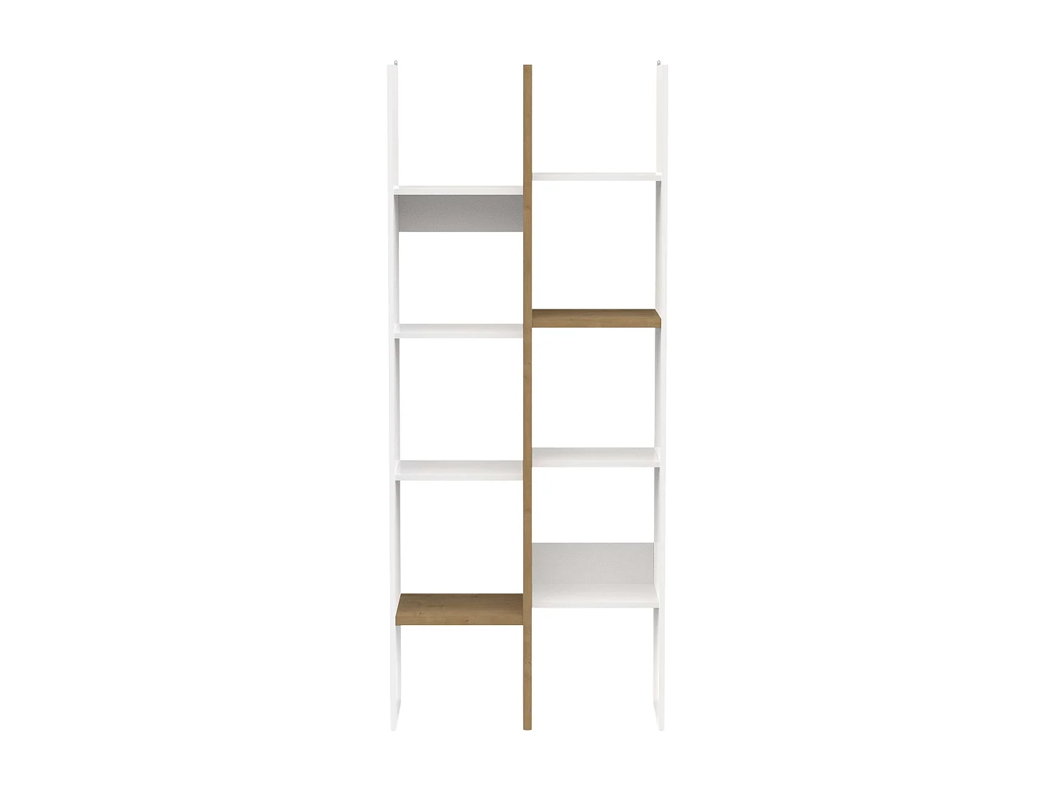 Estantería Alta Librería Acces Roble Hamilton/Blanco 76x183x33 cm