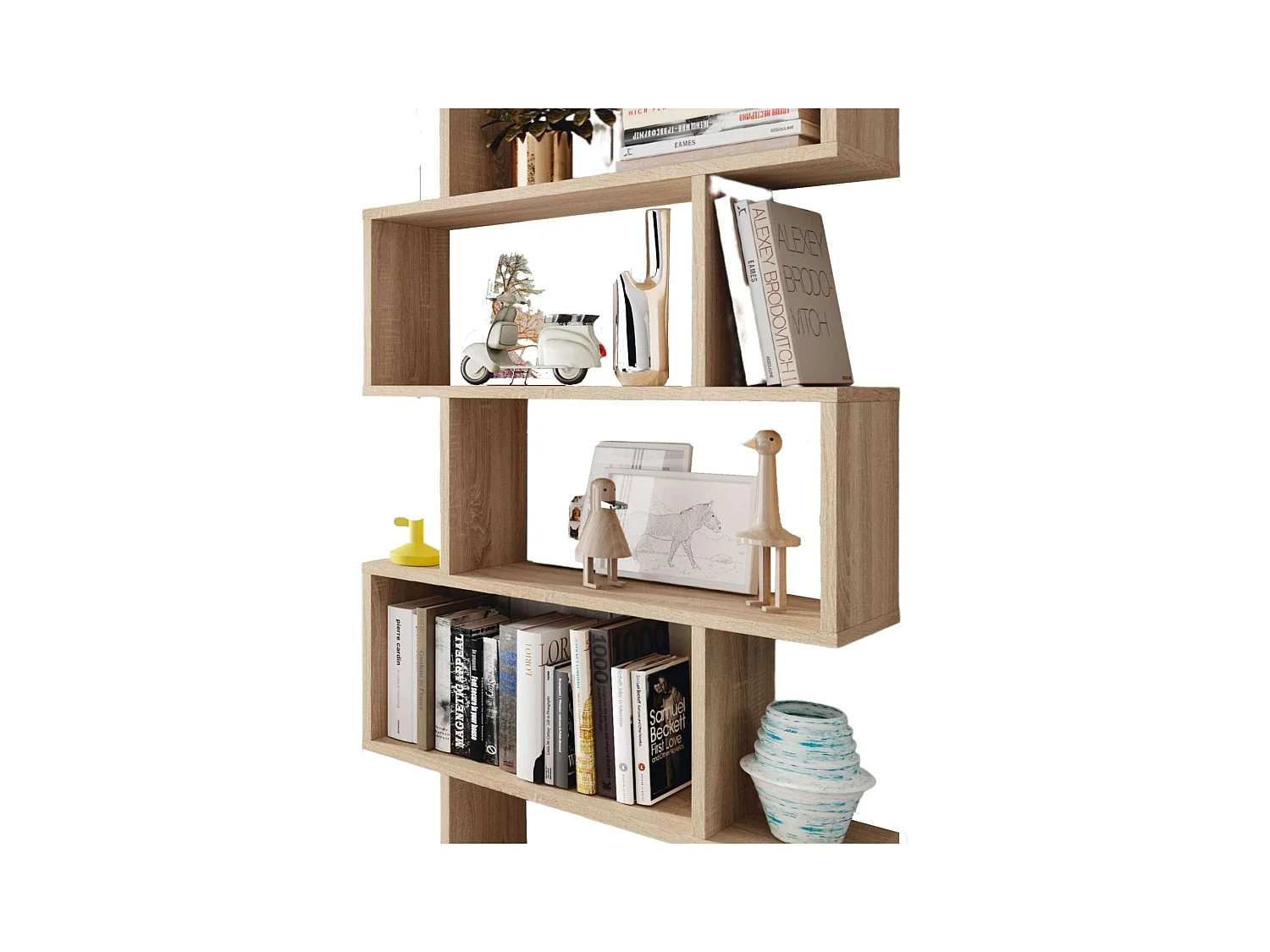 Pack 3 estanterías Athena en roble canadian
