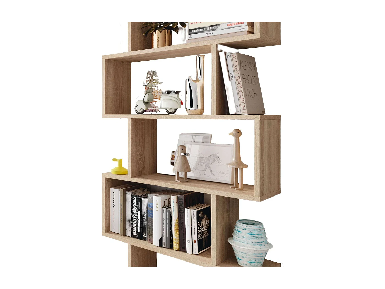 Pack 3 estanterías Athena en roble canadian