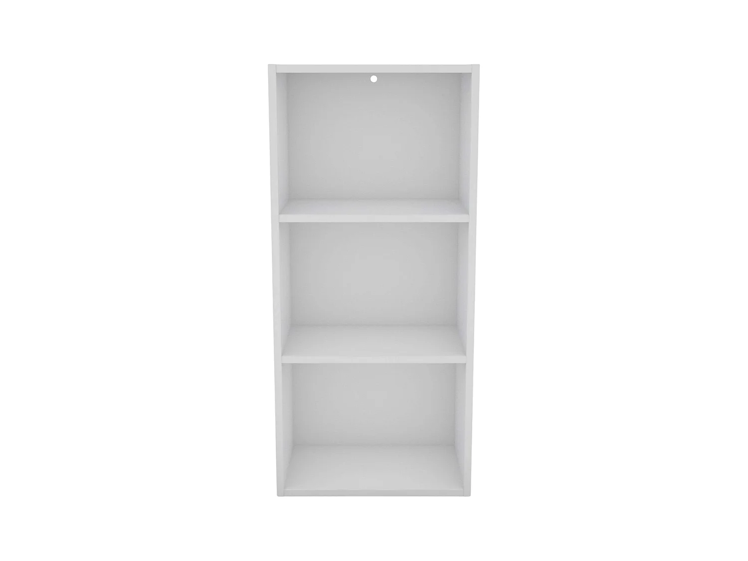 Estantería baja Plea para salón 3 niveles blanco mate melamina 42x92x29 cm
