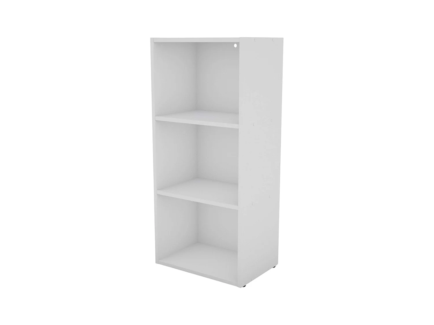 Estantería baja Plea para salón 3 niveles blanco mate melamina 42x92x29 cm
