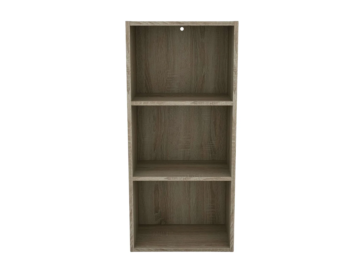 Étagère basse Plea, 3 niveaux, chêne Sonoma, mélaminé, 42x92x29 cm