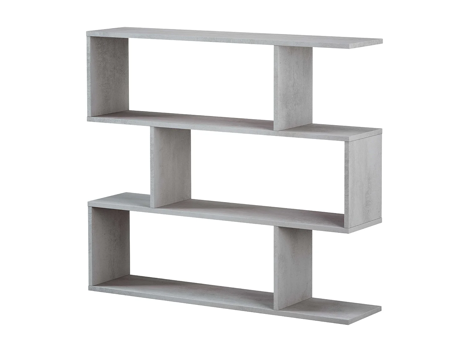 Conjunto 2 Estanterías Salón Gris Cemento (baja y alta)