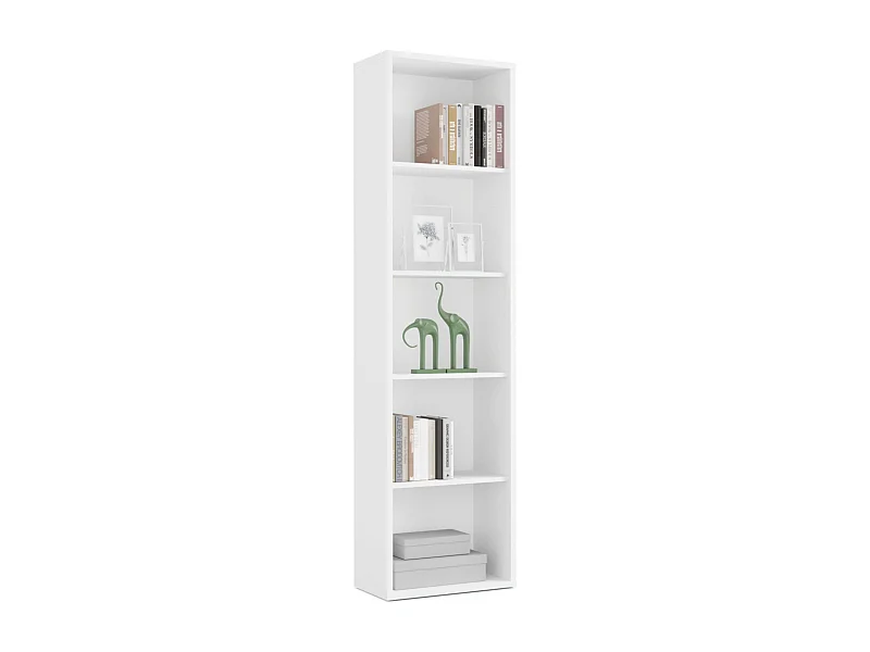 Estantería Librería Estrecha Scaled Blanco 197x52x33 cm